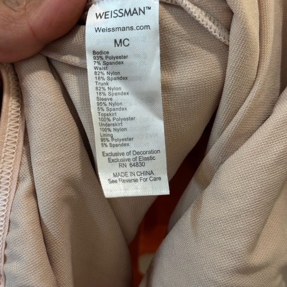 Weissman Pink and Cream Formal Kids Dress - Picture 11 of 12